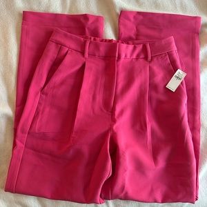 High-Waist Pleated Trousers